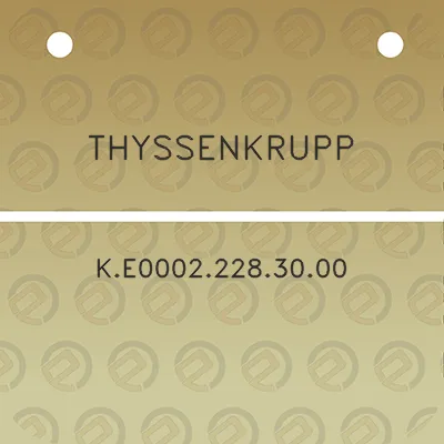 thyssenkrupp-ke00022283000