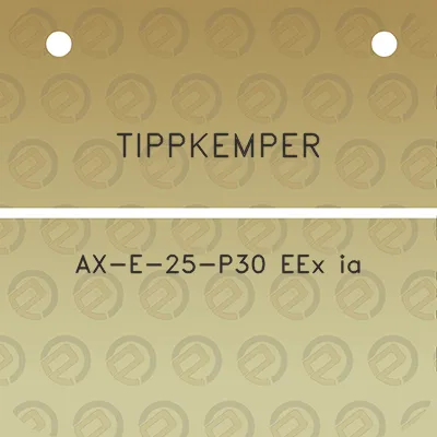 tippkemper-ax-e-25-p30-eex-ia