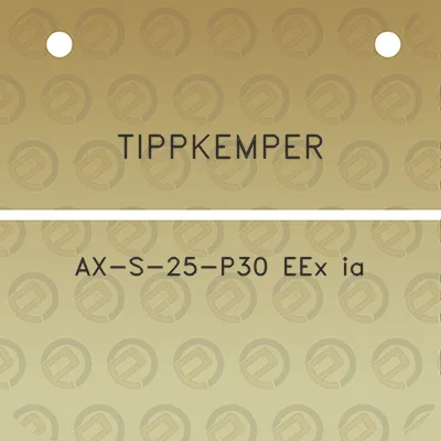 tippkemper-ax-s-25-p30-eex-ia