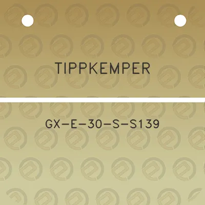 tippkemper-gx-e-30-s-s139