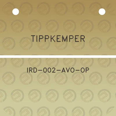 tippkemper-ird-002-avo-op