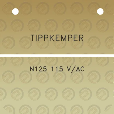 tippkemper-n125-115-vac