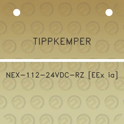 tippkemper-nex-112-24vdc-rz-eex-ia