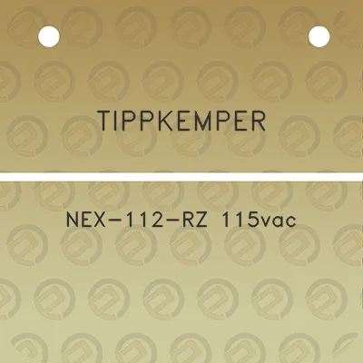 tippkemper-nex-112-rz-115vac