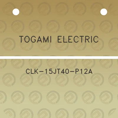 togami-electric-clk-15jt40-p12a