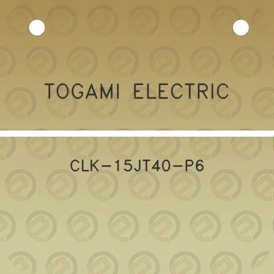 togami-electric-clk-15jt40-p6