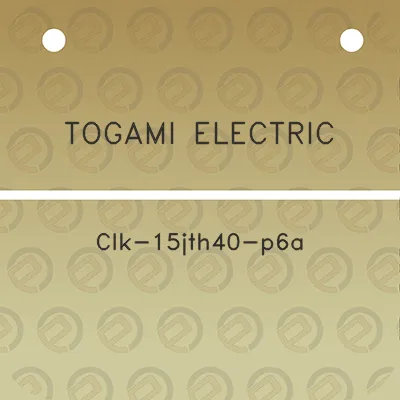 togami-electric-clk-15jth40-p6a