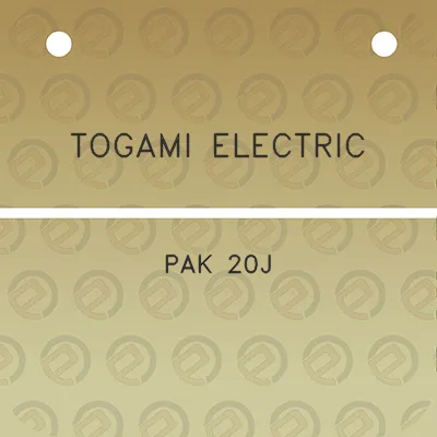 togami-electric-pak-20j