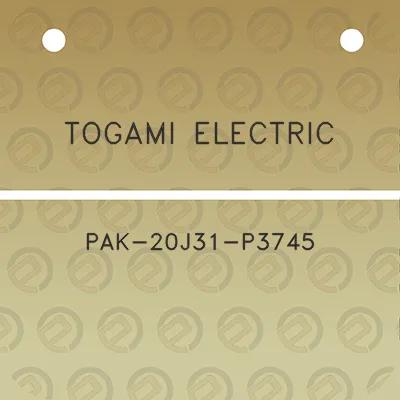 togami-electric-pak-20j31-p3745