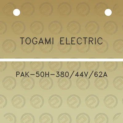 togami-electric-pak-50h-38044v62a