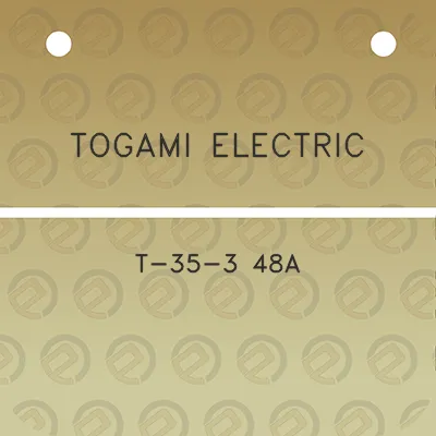 togami-electric-t-35-3-48a