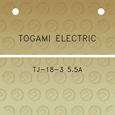 togami-electric-tj-18-3-55a