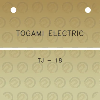 togami-electric-tj-18