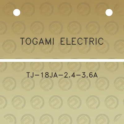 togami-electric-tj-18ja-24-36a