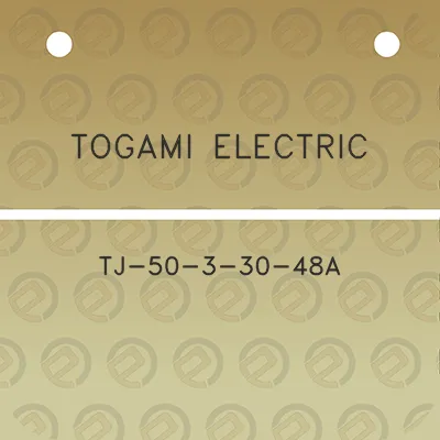 togami-electric-tj-50-3-30-48a