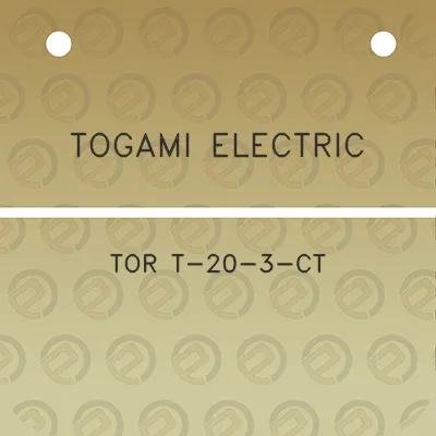 togami-electric-tor-t-20-3-ct