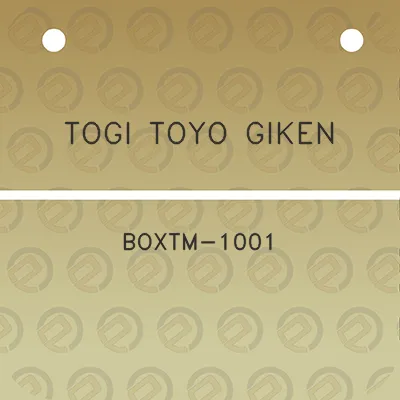 togi-toyo-giken-boxtm-1001