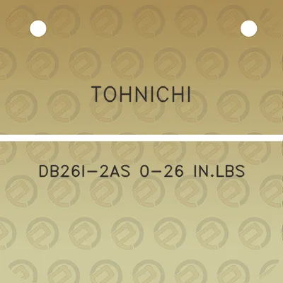 tohnichi-db26i-2as-0-26-inlbs