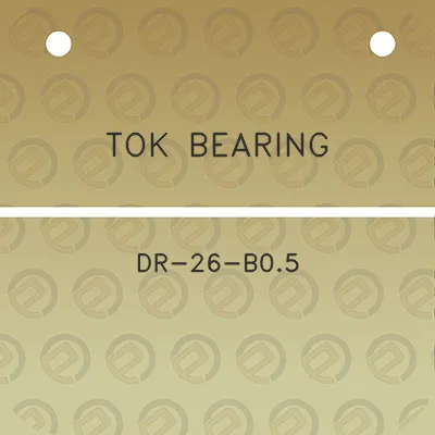 tok-bearing-dr-26-b05