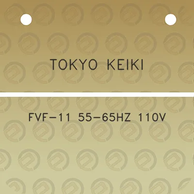 tokyo-keiki-fvf-11-55-65hz-110v