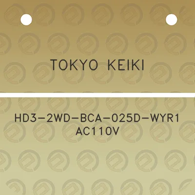 tokyo-keiki-hd3-2wd-bca-025d-wyr1-ac110v