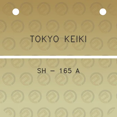 tokyo-keiki-sh-165-a