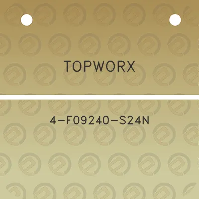 topworx-4-f09240-s24n