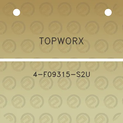 topworx-4-f09315-s2u