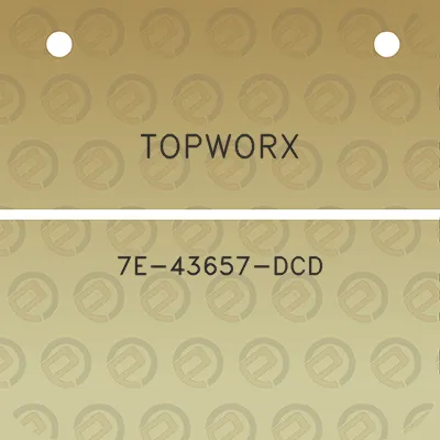 topworx-7e-43657-dcd