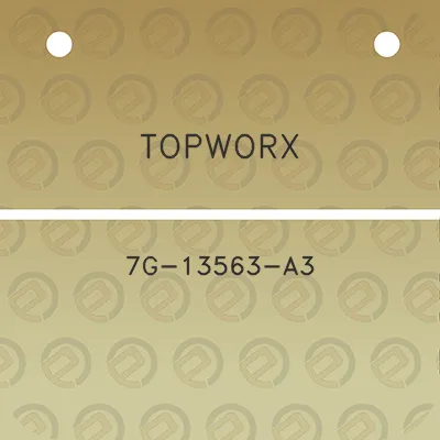 topworx-7g-13563-a3