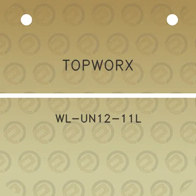 topworx-wl-un12-11l