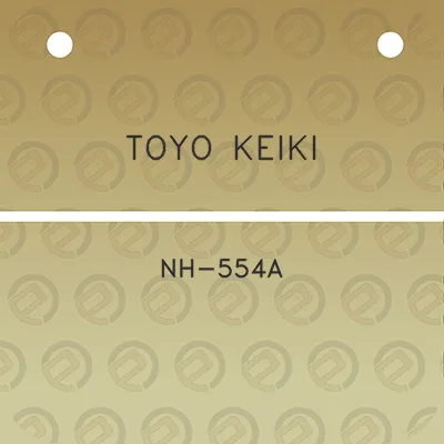 toyo-keiki-nh-554a