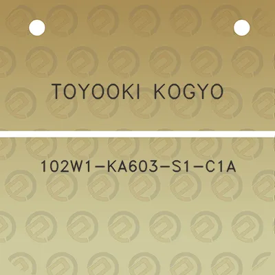 toyooki-kogyo-102w1-ka603-s1-c1a