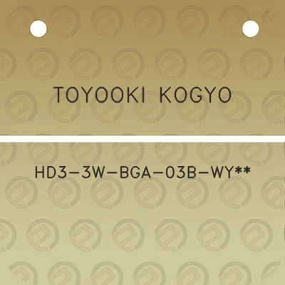 toyooki-kogyo-hd3-3w-bga-03b-wy