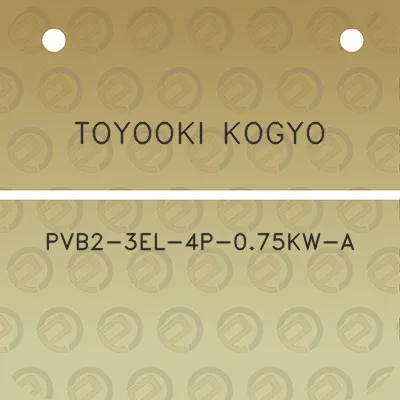 toyooki-kogyo-pvb2-3el-4p-075kw-a