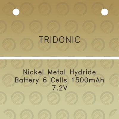 tridonic-nickel-metal-hydride-battery-6-cells-1500mah-72v