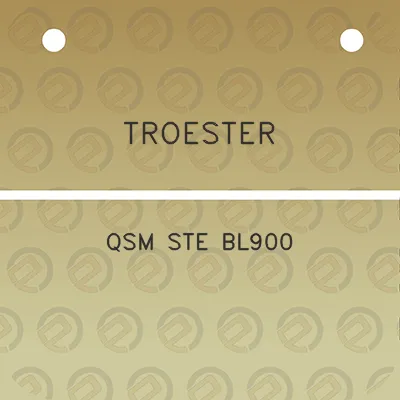 troester-qsm-ste-bl900