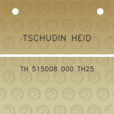 tschudin-heid-th-515008-000-th25