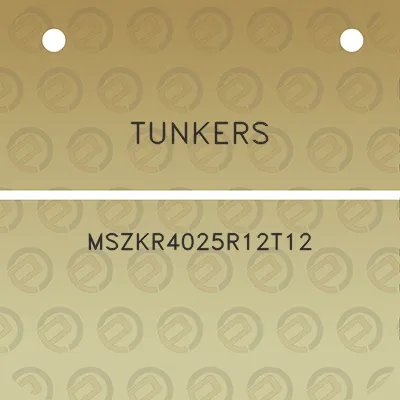 tunkers-mszkr4025r12t12