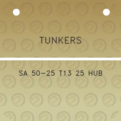 tunkers-sa-50-25-t13-25-hub