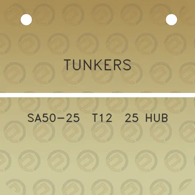 tunkers-sa50-25-t12-25-hub