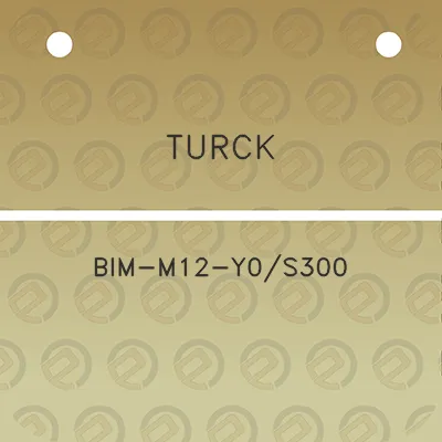 turck-bim-m12-y0s300