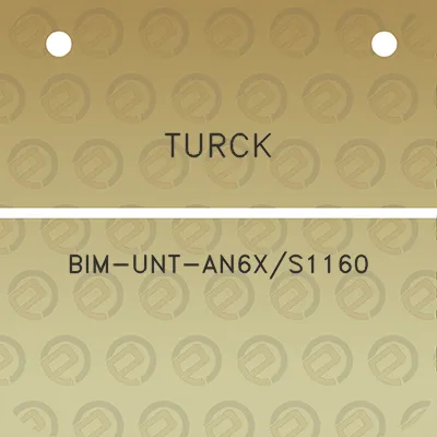 turck-bim-unt-an6xs1160