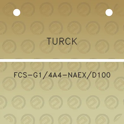 turck-fcs-g14a4-naexd100