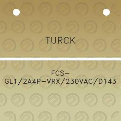 turck-fcs-gl12a4p-vrx230vacd143