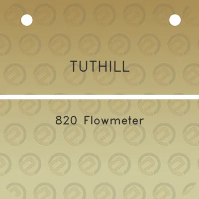 tuthill-820-flowmeter