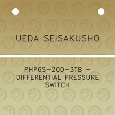 ueda-seisakusho-php6s-200-3tb-differential-pressure-switch