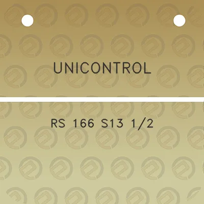 unicontrol-rs-166-s13-12