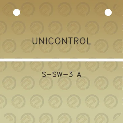 unicontrol-s-sw-3-a