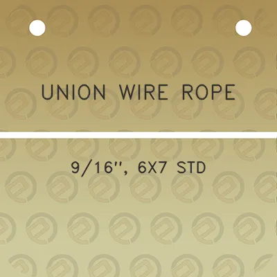 union-wire-rope-916-6x7-std